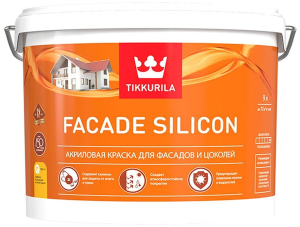 Краска фасадная Tikkurila Facade Silicon глубокоматовая база C 9 л