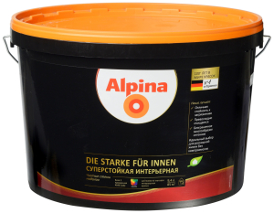 Краска интерьерная ALPINA Суперстойкая матовая База 3 белая 9,4 л