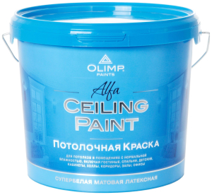 Краска интерьерная OLIMP Альфа матовая белая 5 л