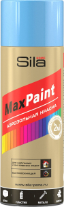 Эмаль универсальная Sila Home MaxPaint глянцевая гладкая голубая 0,52 л