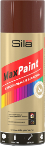 Эмаль универсальная Sila Home MaxPaint гладкая шоколадно-коричневая 0,52 л