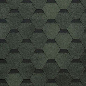 Гибкая черепица ТЕХНОНИКОЛЬ Оптима зеленая 1000х317х2,4 мм