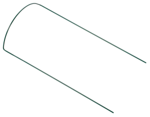 Кустодержатель полукруглый LUX-TOOLS 70 см зеленый