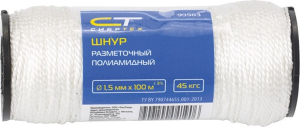 Шнур Сибртех капроновый 40х40х1,5 мм белый