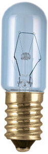 Лампа накаливания OSRAM Е14 15 Вт трубка для холодильника