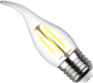 Светодиодная лампа REV E27 5 Вт филаментная 545 лм 4000 К свеча на ветру
