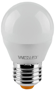 Светодиодная лампа Wolta STANDART E27 7,5 Вт 625 лм 3000 К шар