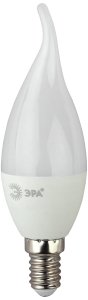 Светодиодная лампа ЭРА Стандарт E14 5 Вт 400 лм 2700 К свеча на ветру