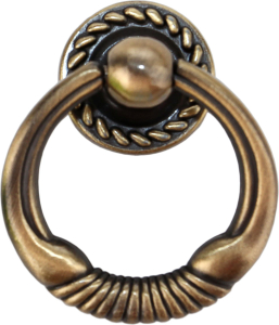 Мебельная ручка-кнопка BOYARD RC032AB.4 старинная латунь