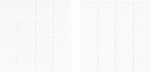 Набор круглых накладок из войлока 2 листа 22 мм