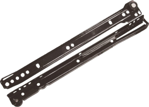 Направляющие BOYARD DS 01BL.2/250 роликовые неполного выдвижения 35х250 мм