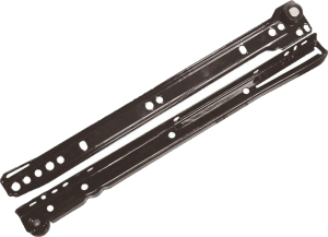 Направляющие BOYARD DS 01BL.2/550 роликовые неполного выдвижения 35х550 мм