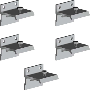 Комплект скоб для стены ТДВ AMARENO 6х20х4.5 см 5 шт