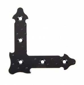 Мебельный уголок монтажный Tech-KREP FRS-110 сталь черный 110x110x2 мм