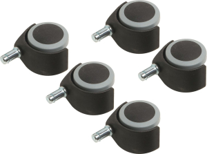 Колеса для офисного стула LUX-TOOLS 50 мм 5 шт