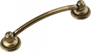 Мебельная ручка-скоба BOYARD старинная латунь 120 мм