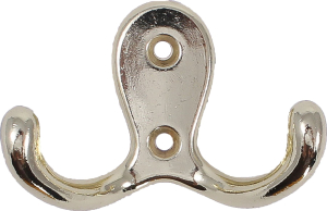 Крючок мебельный Larvij двойной золото 