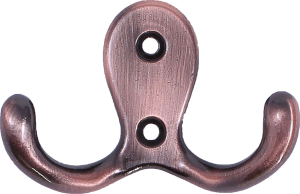 Крючок мебельный Larvij LK0201CU двойной медный