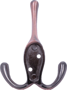 Крючок мебельный Larvij тройной медный