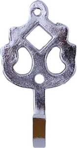 Крючок мебельный Larvij HK1809C Thistle одинарный хром 