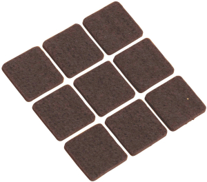 Мебельный подпятник 485172 войлочный 25х25 мм 9 шт