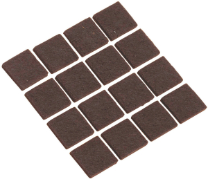 Мебельный подпятник 485171 войлочный 22х22 мм 16 шт