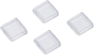 Мебельный подпятник 485193 пластиковый 30х30 мм 4 шт