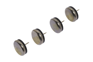 Мебельный подпятник 485196 нержавеющая сталь 30 мм 4 шт