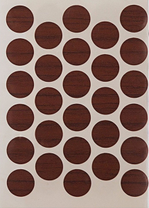 Заглушки ЕВРОПАРТНЕР Element темно-коричневые 14 мм 50 шт