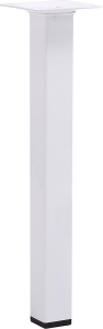 Мебельная ножка Larvij стальная белая 25 см