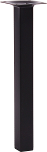 Мебельная ножка Larvij L61S25BL25 сталь черный 250 мм
