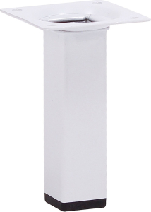 Мебельная ножка Larvij сталь белый 100 мм