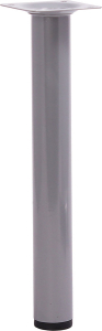 Мебельная ножка Larvij L61R25MS30 сталь серебро 250 мм