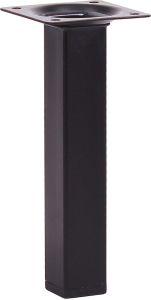 Мебельная ножка Larvij L61S15BL25 сталь черный 150 мм