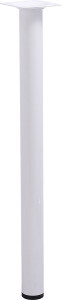 Мебельная ножка Larvij сталь белый 400 мм