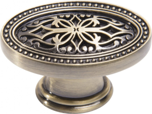 Мебельная ручка-кнопка BOYARD Романтичный прованс RC415BAB.5 старинная бронза