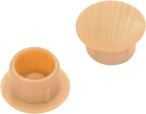 Мебельная заглушка Tech-KREP пластиковая бук 14 мм 30 шт