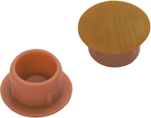 Мебельная заглушка Tech-KREP пластиковая дуб 8 мм 35 шт