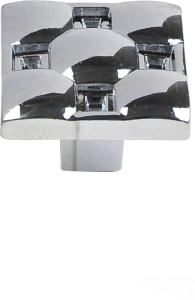 Мебельная ручка-кнопка JET хром 147 мм