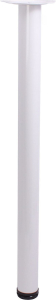 Мебельная ножка Larvij сталь белый 710 мм