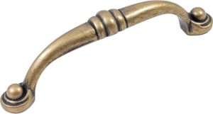 Мебельная ручка - скоба BOYARD BARSA старинная латунь 96 мм