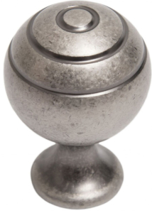 Мебельная ручка-кнопка BOYARD MOBY старинный цинк
