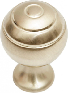 Мебельная ручка-кнопка BOYARD MOBY сатиновое золото