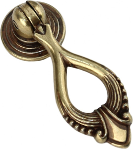 Мебельная ручка-кнопка BOYARD RC051AB.3 старинная латунь