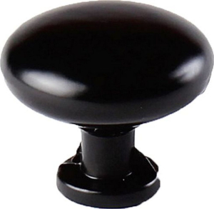 Мебельная ручка-кнопка Larvij L4.KNOB05BL черный