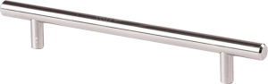 Мебельная ручка-рейлинг Larvij  матовый никель 128 мм