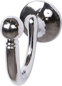 Крючок мебельный Larvij H07 одинарный  хром