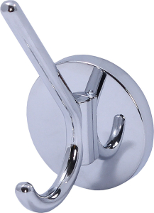 Крючок мебельный Larvij LEE двойной хром