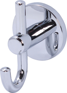 Крючок мебельный Larvij JIN одинарный хром