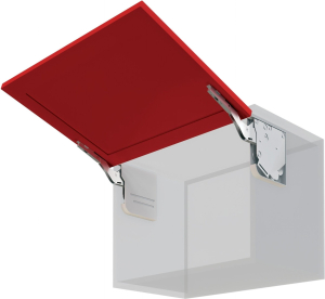 Мебельная петля BOYARD AEROBUS Slide-on белая 180-400 мм